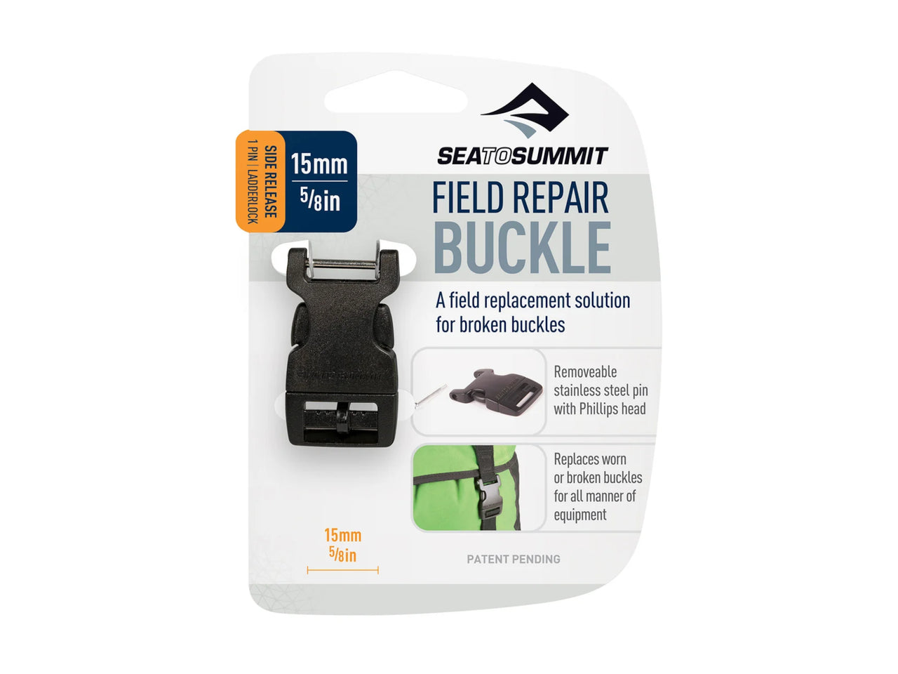 Sea to Summit Side Release Field Repair Buckle with Removable Pin