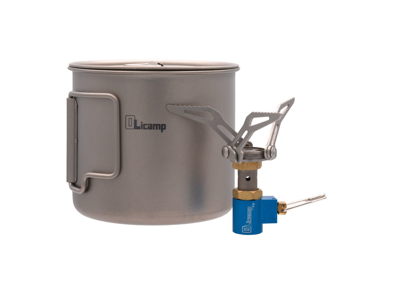 Olicamp Ion Stove with Titanium Space Saver 550 Mug Combo