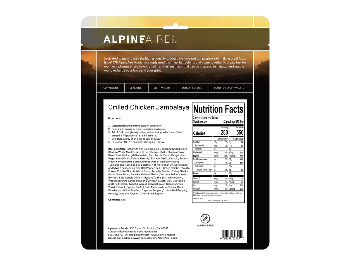 AlpineAire Grilled Chicken Jambalaya