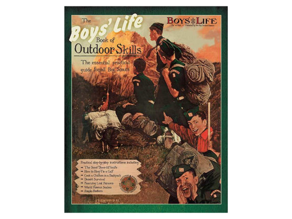 Vintage 'Boys' Life' book cover featuring a group of boys outdoors.