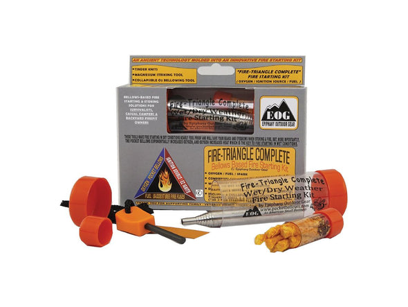 Epiphany Fire-Triangle Complete - Bellows Based 3-Piece Fire Starting Kit