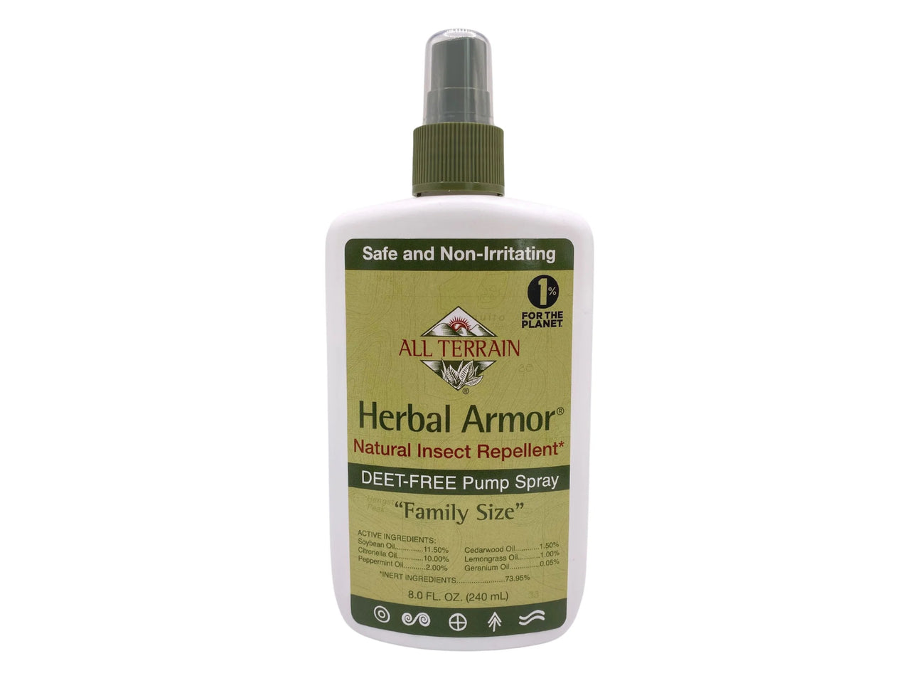 Herbal Armor® DEET-Free, Natural* Insect Repellent, Pump Spray 8oz