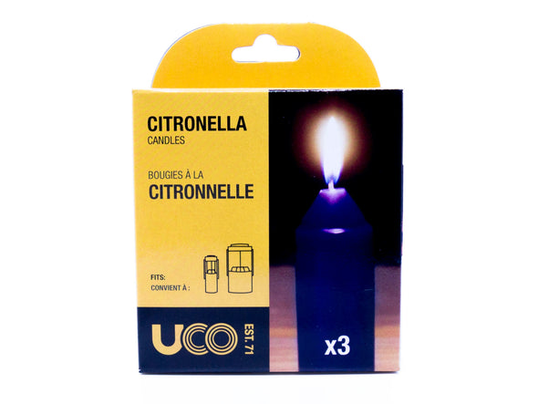UCO 9-Hour Citronella Candles, 3-Pack