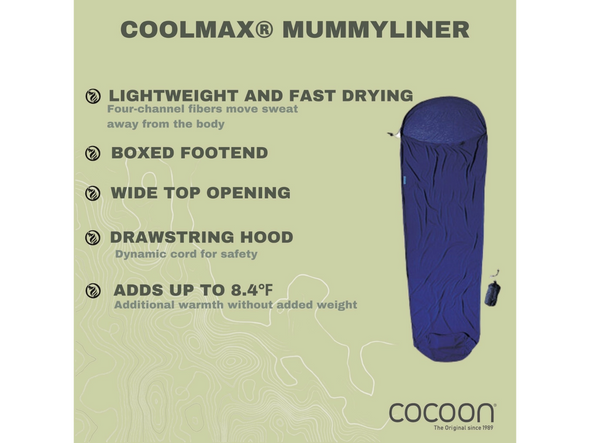 Cocoon MummyLiner™ COOLMAX® EcoMade