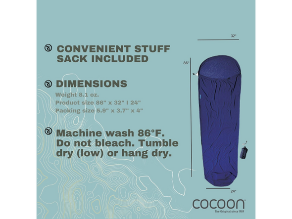 Cocoon MummyLiner™ COOLMAX® EcoMade