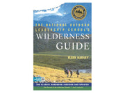 Book cover of 'The National Outdoor Leadership School's Wilderness Guide' by Mark Harvey with a scenic illustration.