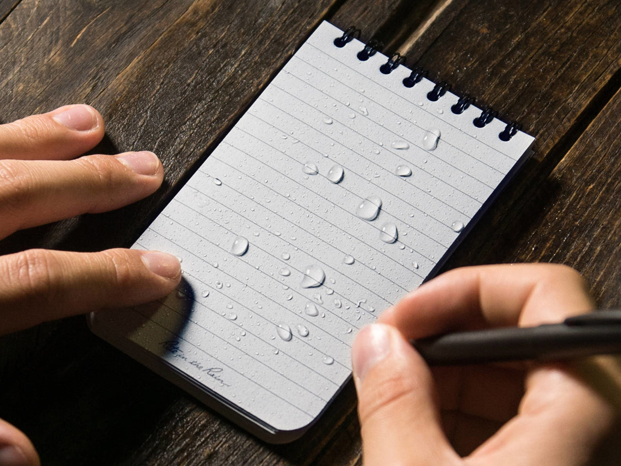 Rite in the Rain, No. 735, 3" x 5" Top Spiral Notebook, Black