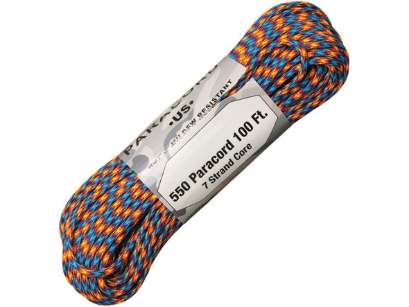 Atwood Rope MFG Parachute Cord - Fire & Ice