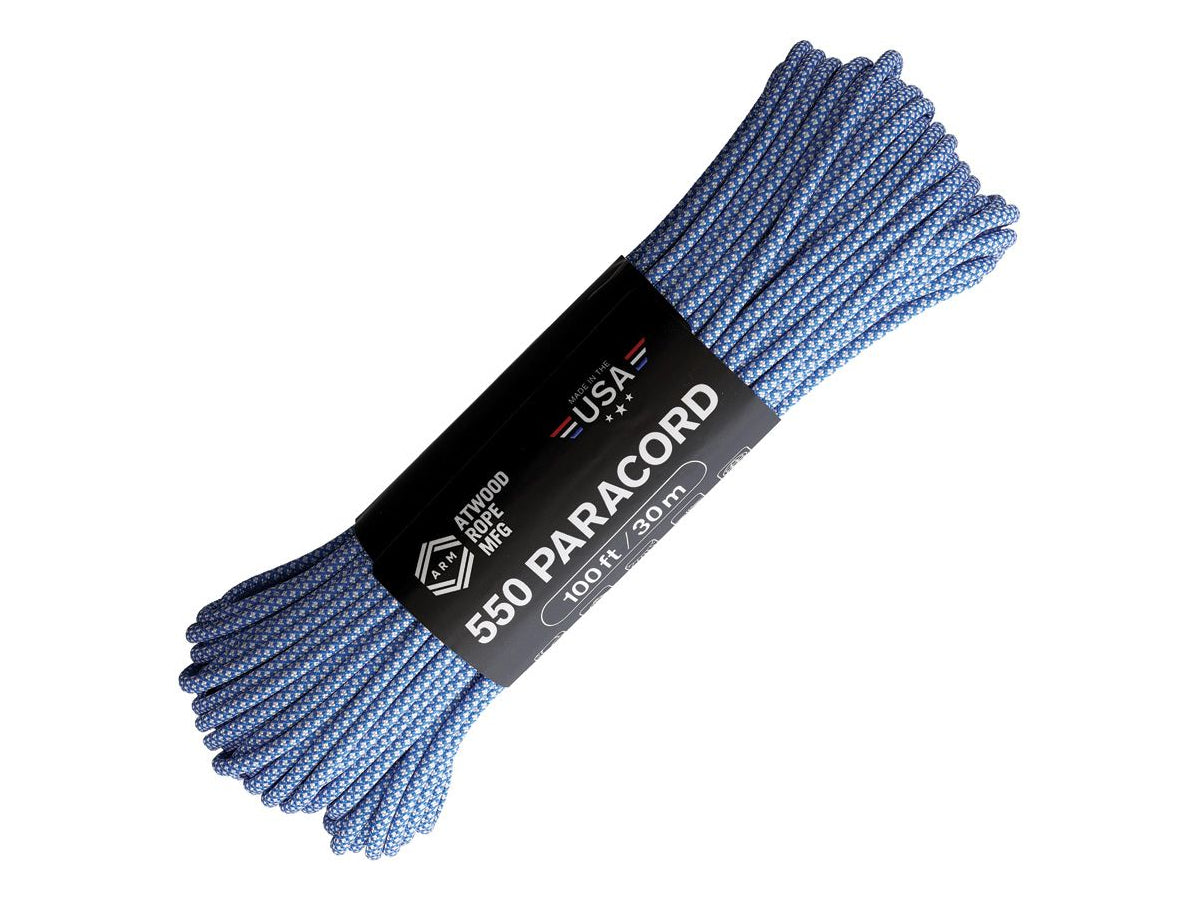 Atwood Rope MFG Paracord - Blue/White Diamond