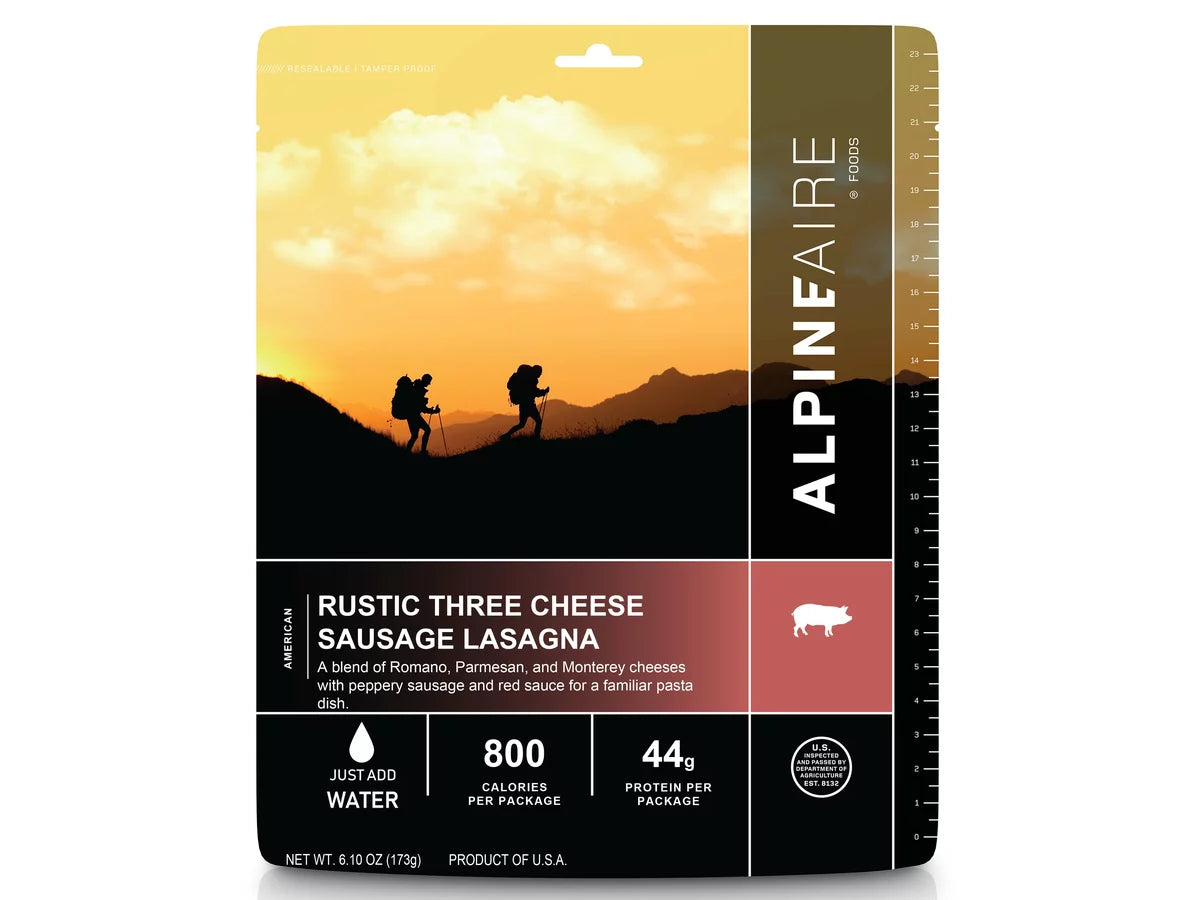 AlpineAire Rustic Three Cheese Sausage Lasagna