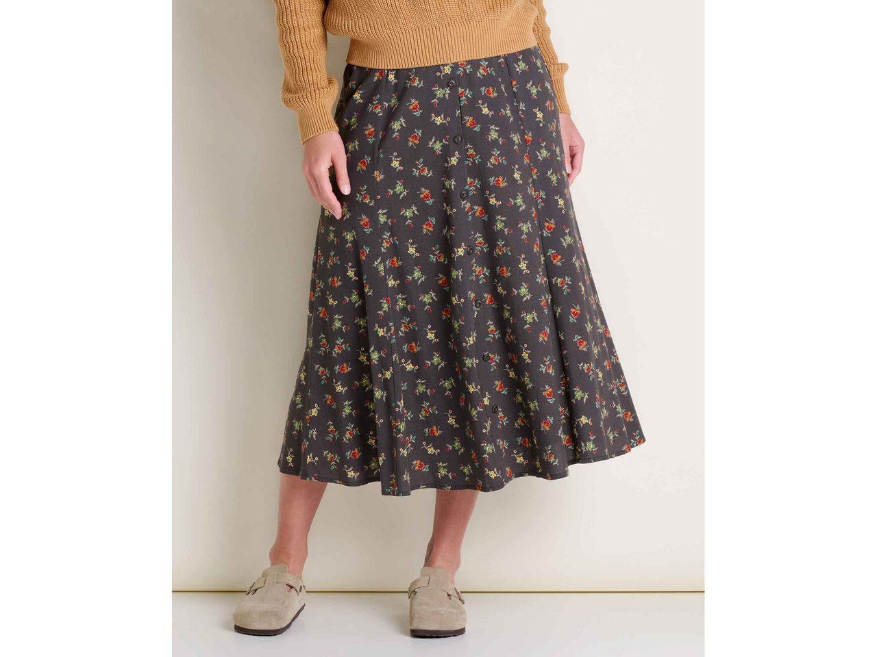 Toad&Co Manzana Paneled Midi Skirt