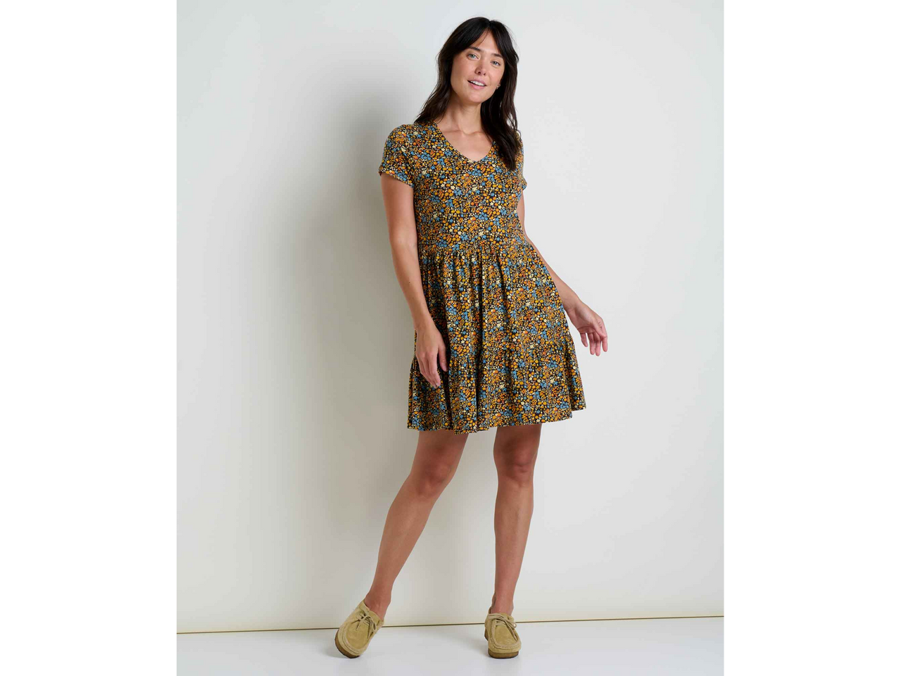Toad&Co Marley Tiered Short Sleeve Dress