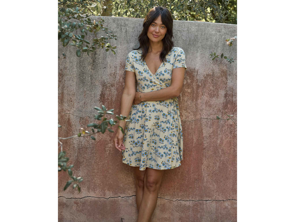 Toad&Co Freesia Wrap Short Sleeve Dress