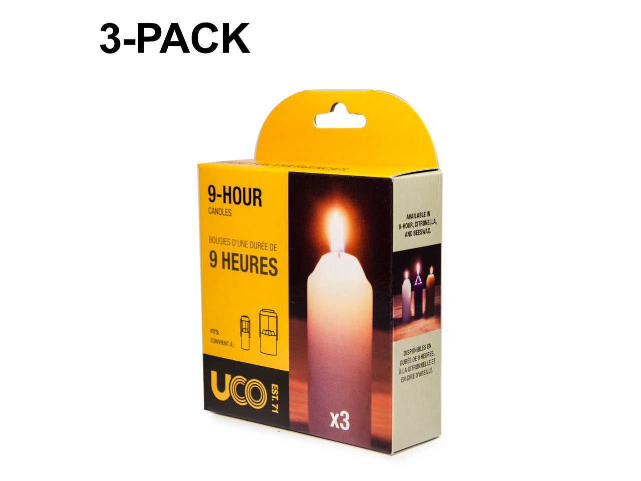 UCO 9-Hour Candles - 3 Pack