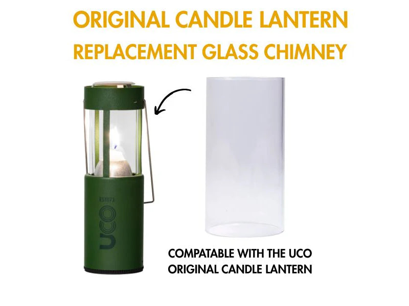 UCO Candle Lantern, Replacement Glass Chimney
