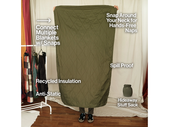 Gravel  UltraPak™ Everyday Blanket - More Packable & Puffy