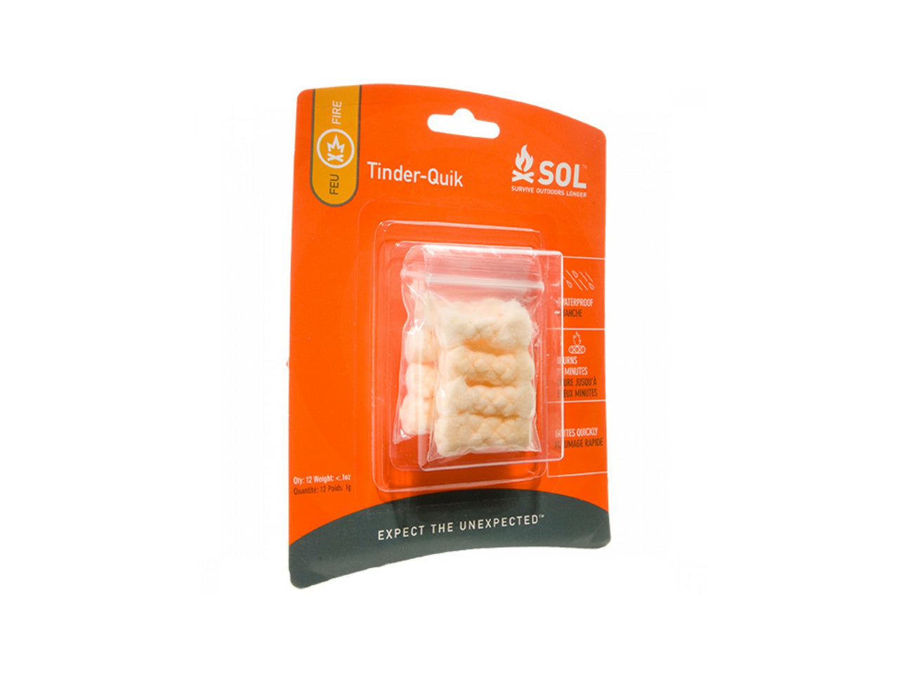 S.O.L. Tinder Quik Fire Starter Pack - 12 Pack