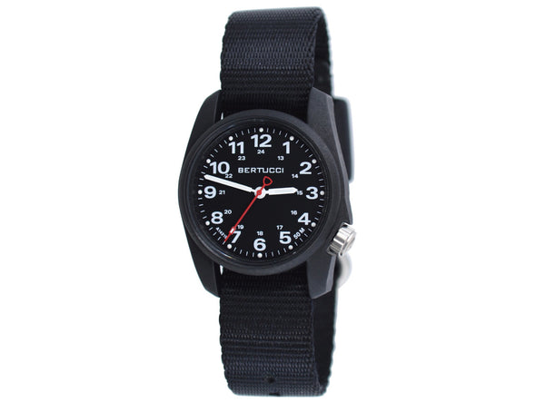 Bertucci A-1R Field Comfort™ Watch - 10500 Black Dial w/ Black Comfort-Webb™ Band