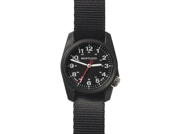 Bertucci A-1R Field Comfort™ Watch - 10500 Black Dial w/ Black Comfort-Webb™ Band