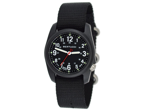 Bertucci DX3® Field™ Watch - 11015 Black Dial w/ Black Band