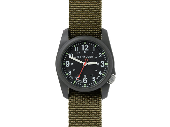 Bertucci DX3® Field™ Watch - 11026 Black Dial w/ Defender Olive™ Band