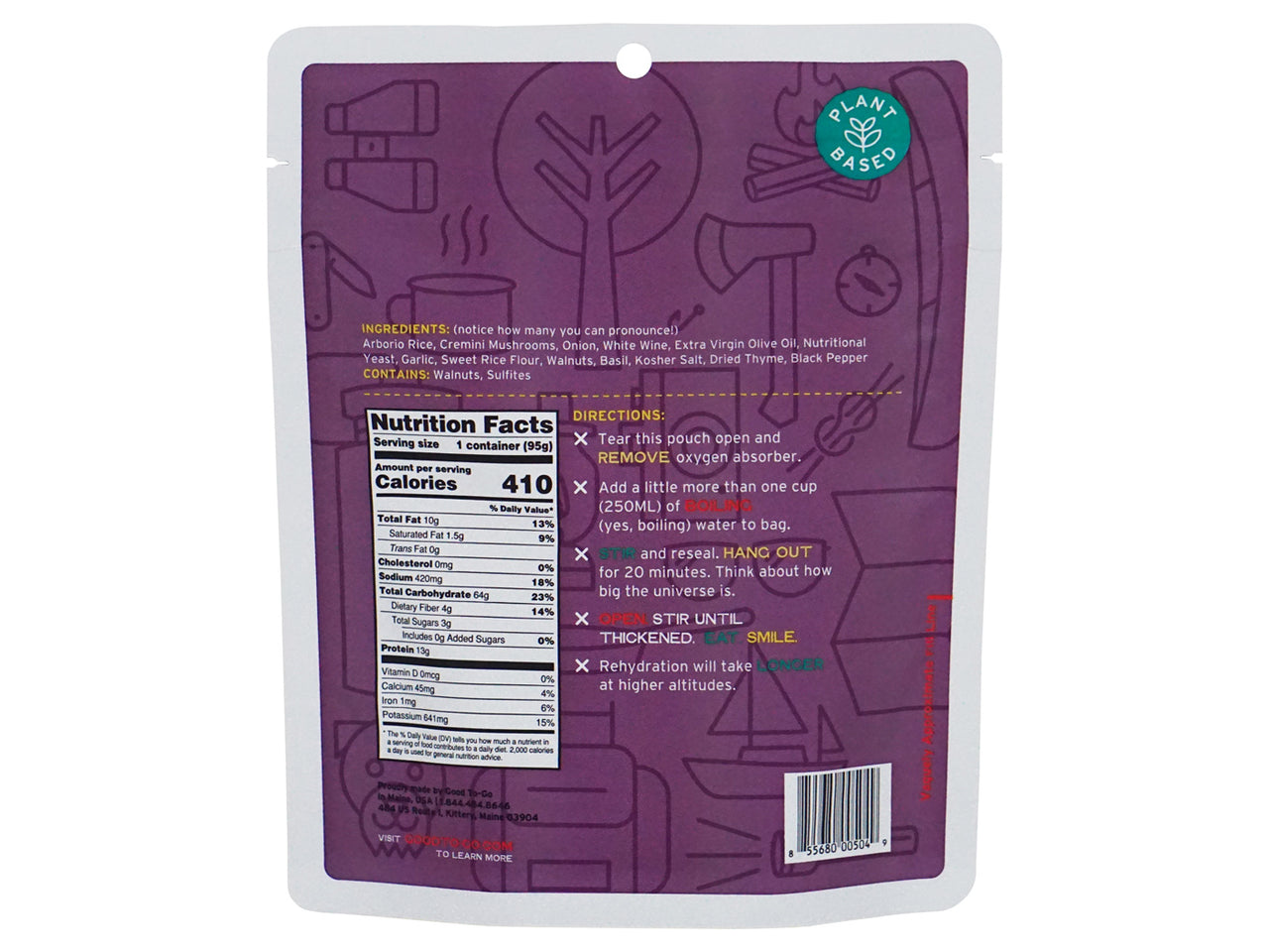 Good To-Go Mushroom Risotto  - Single Serving