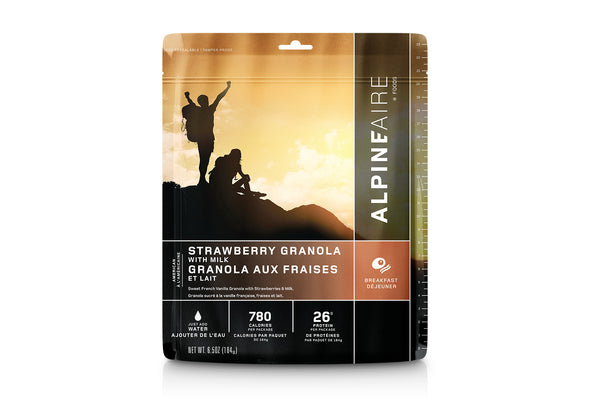 AlpineAire Strawberry Granola with Milk - 2 Servings