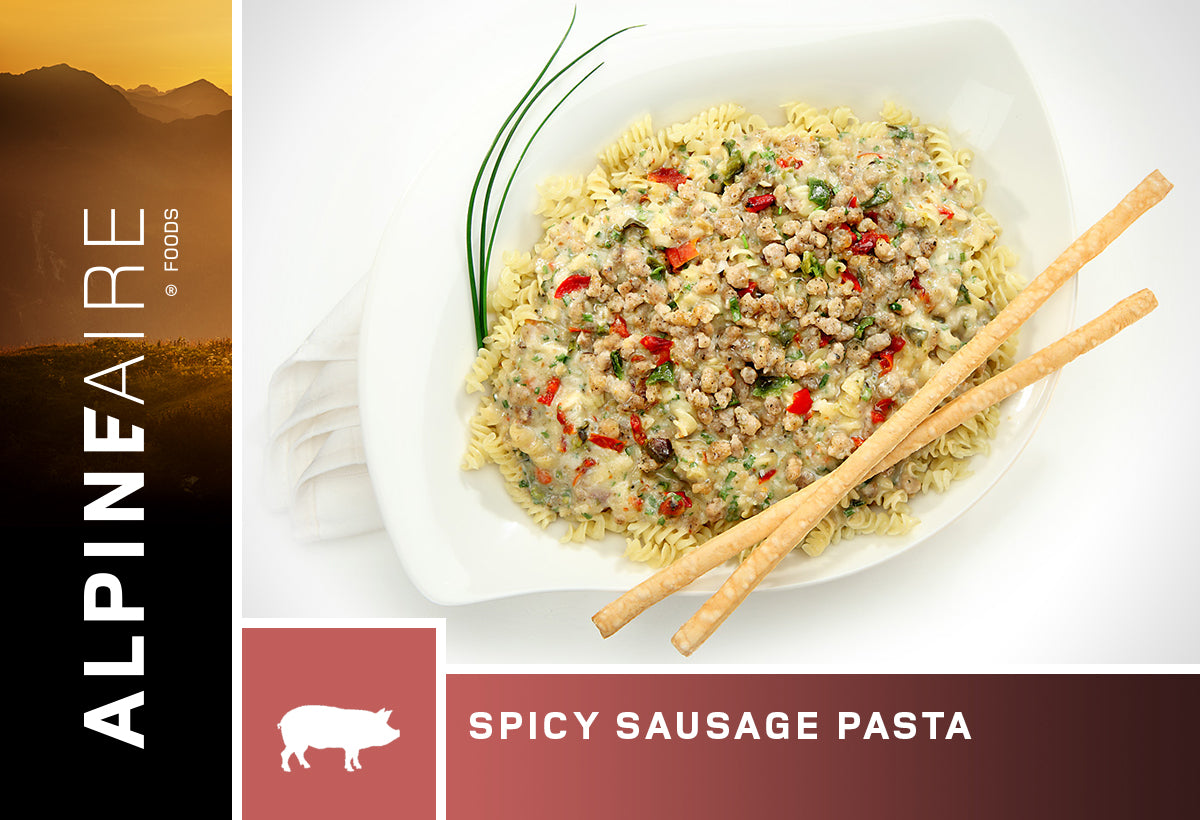 AlpineAire Spicy Sausage Pasta Prepared