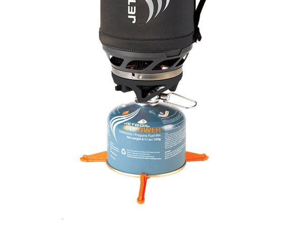 Jetboil Fuel Can Stabilizer Attached to Canister