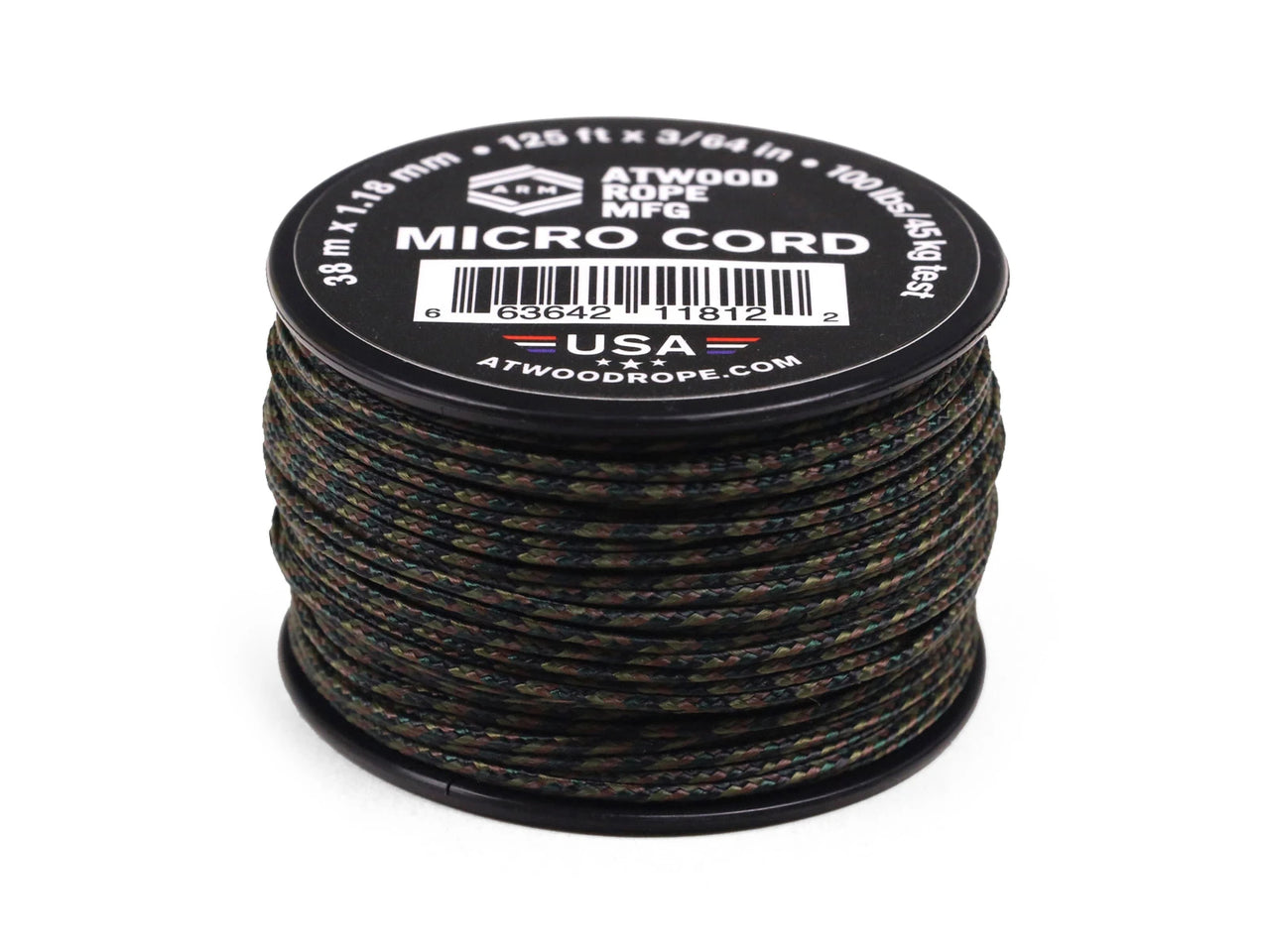Atwood Rope MFG 1.18mm Micro Cord Woodland Spool