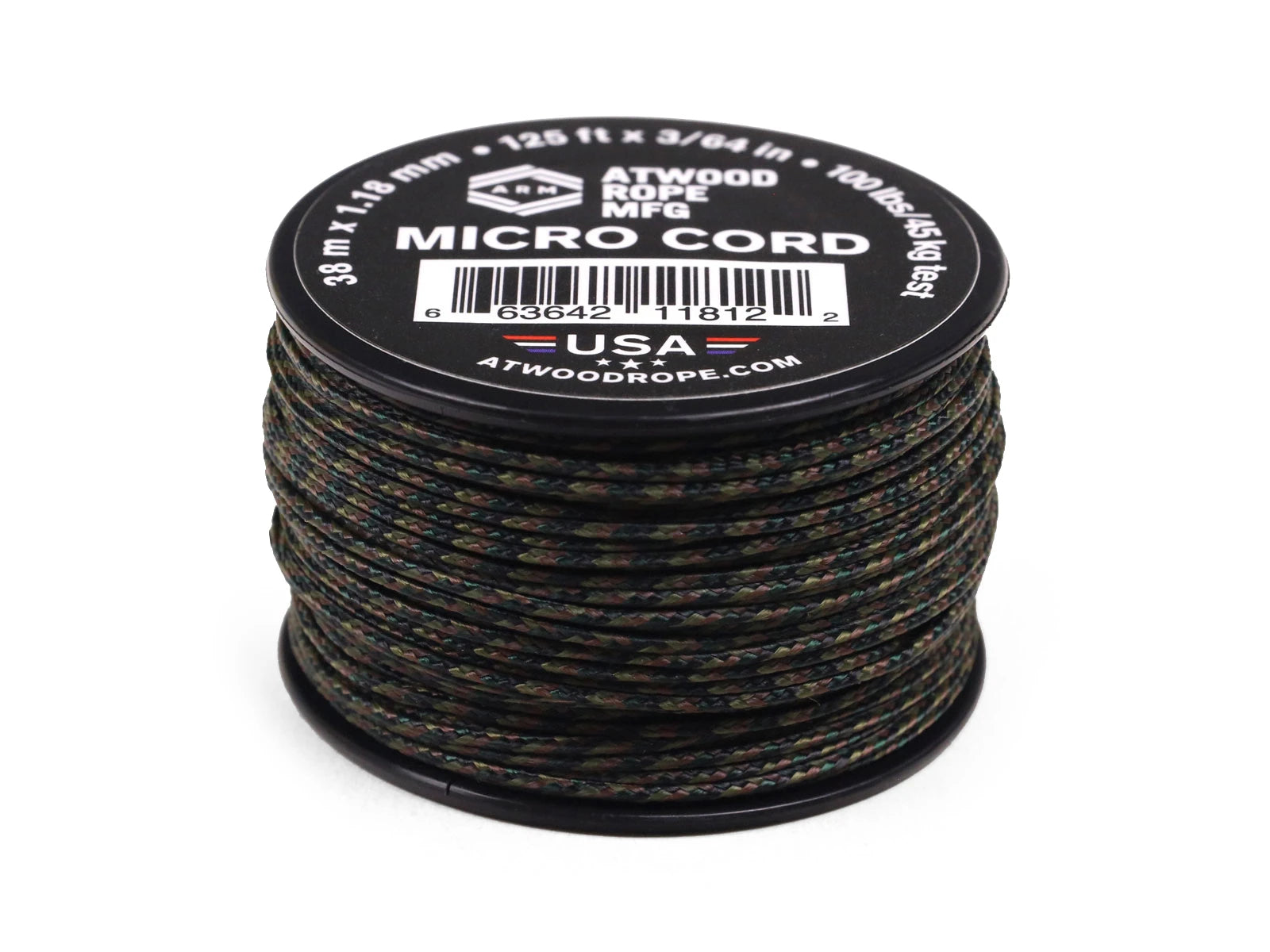 Atwood Rope MFG 1.18mm Micro Cord Woodland Spool