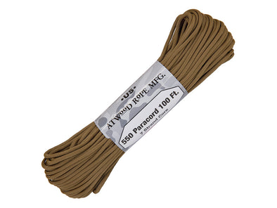 Atwood Rope MFG Parachute Cord Coyote 100 FT Package