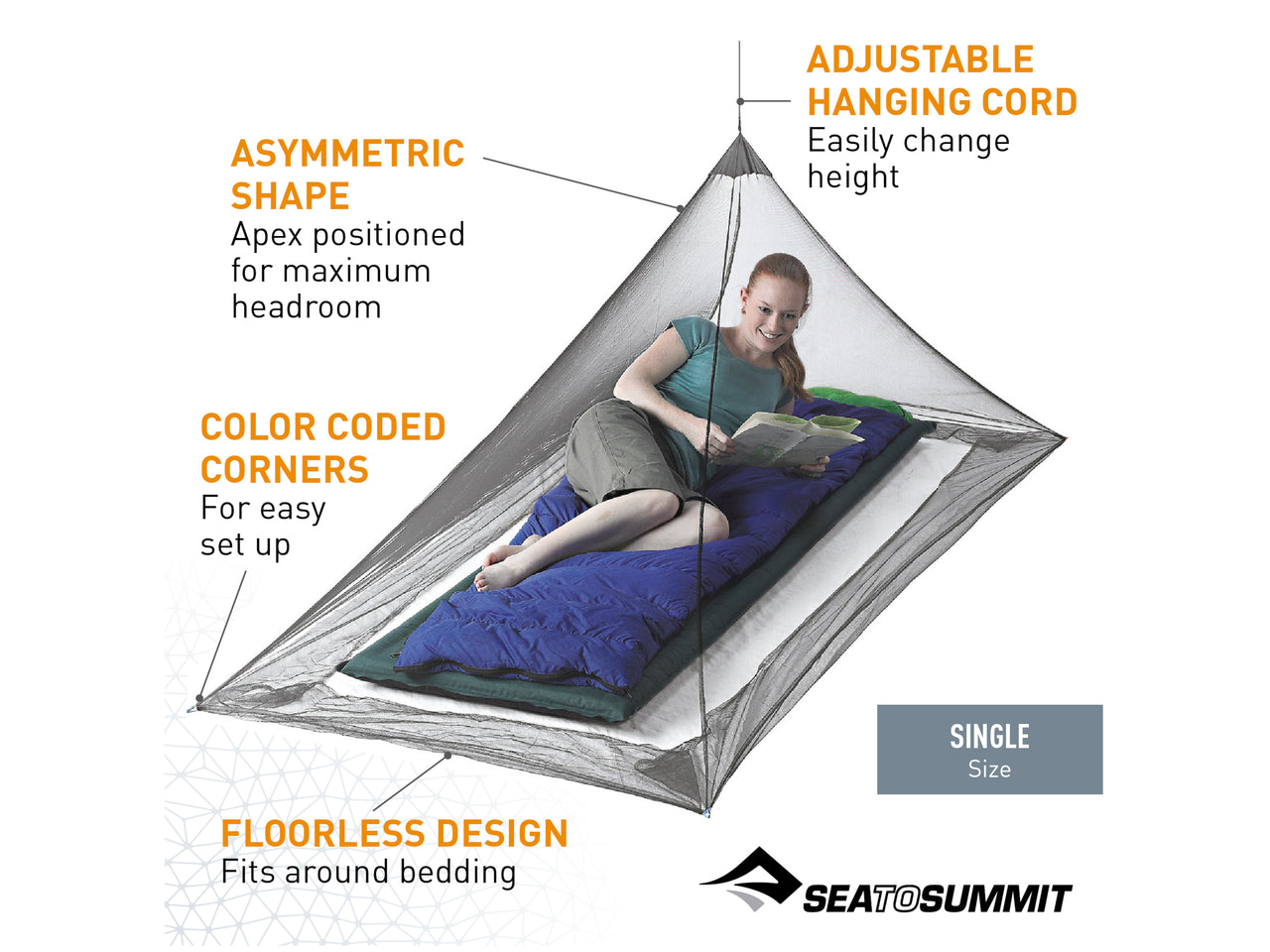 Sea to Summit Nano Mosquito Pyramid Net Shelter